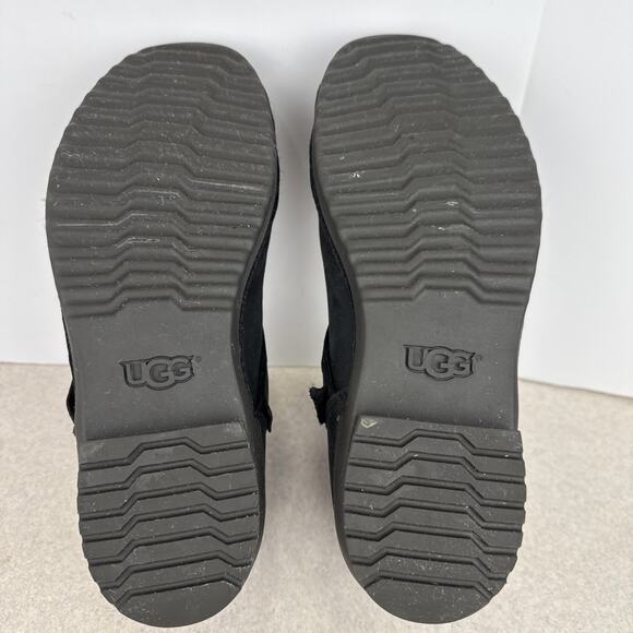 Women’s Black Ugg Cheyne Ankle Waterproof Leather‎ Boots Buckle Size 8.5 - Picture 10 of 10